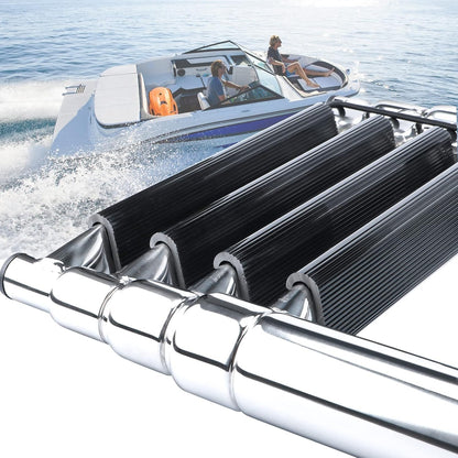 Heavy Duty Boat Telescopic 4 Step Ladder Stainless Steel Swim Platform Telescoping Ladder Extendable 4 Step for Boat Yacht