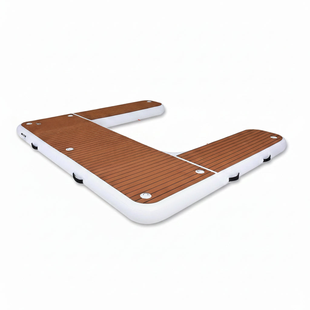 Heavy Duty Inflatable Jet Ski Dock, Floating Dock with Non-Slip EVA Pad