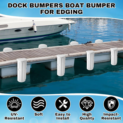 Dock Bumpers Fenders for Edging Docking Inflatable Corner Boat Fenders with Pump and Mounting Hardware for Straight-Edge Side Marine Bumpers for Buoy Pontoon Protector