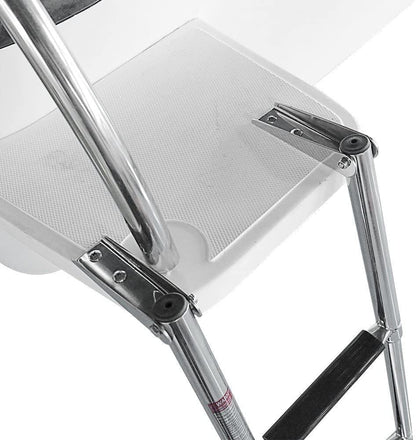 Heavy Duty Boat Telescopic 4 Step Ladder Stainless Steel Swim Platform Telescoping Ladder Extendable 4 Step for Boat Yacht