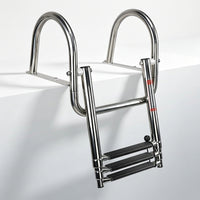 3 Step Pontoon Boat Ladder Stainless Steel Rear Entry Marine