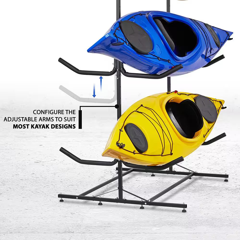 6 Kayak Freestanding Storage for Indoor and Outdoor, Kayak Rack