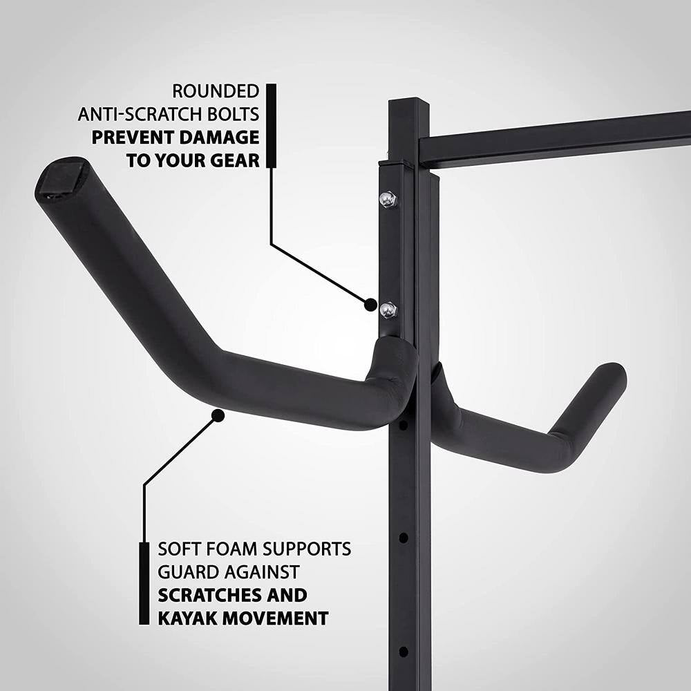 6 Kayak Freestanding Storage for Indoor and Outdoor, Kayak Rack
