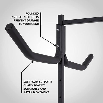 6 Kayak Freestanding Storage for Indoor and Outdoor, Kayak Rack