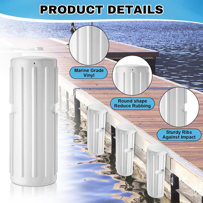 Dock Bumpers Fenders for Edging Docking Inflatable Corner Boat Fenders with Pump and Mounting Hardware for Straight-Edge Side Marine Bumpers for Buoy Pontoon Protector