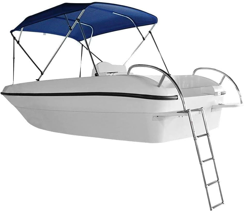 Heavy Duty Boat Telescopic 4 Step Ladder Stainless Steel Swim Platform Telescoping Ladder Extendable 4 Step for Boat Yacht
