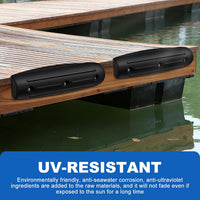 Dock Bumpers for Dock Edge - Marine Grade Dock Fender Bumpers, 17-Inch Uv-Resistant Horizontal Protection, Easy Install Dock Edge Bumpers Guard for Boat Dock Side or Edge, Soft Fenders