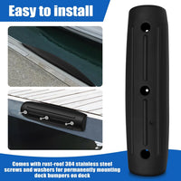 Dock Bumpers for Dock Edge - Marine Grade Dock Fender Bumpers, 17-Inch Uv-Resistant Horizontal Protection, Easy Install Dock Edge Bumpers Guard for Boat Dock Side or Edge, Soft Fenders