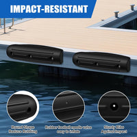 Dock Bumpers for Dock Edge - Marine Grade Dock Fender Bumpers, 17-Inch Uv-Resistant Horizontal Protection, Easy Install Dock Edge Bumpers Guard for Boat Dock Side or Edge, Soft Fenders